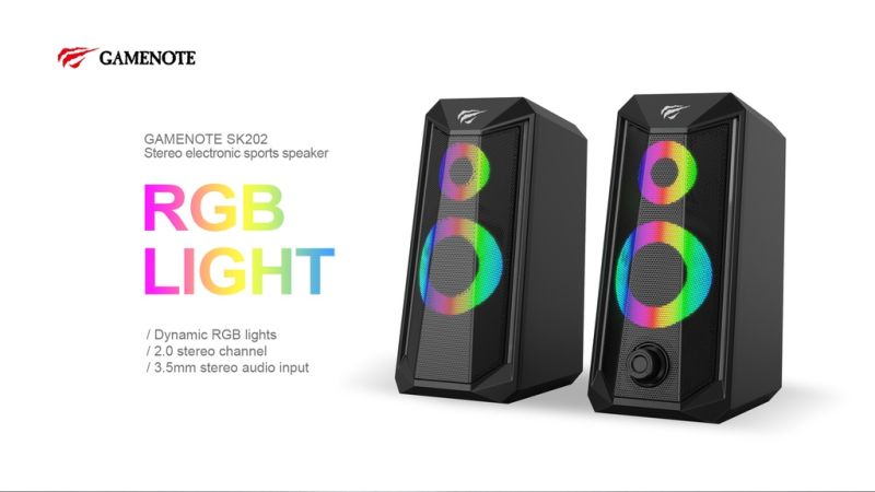 Comprar Parlante Gamer Negro Rgb Usb 35m en Electroshopy